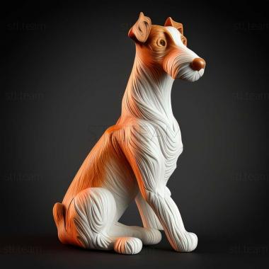 3D model Smooth  haired fox terrier dog (STL)